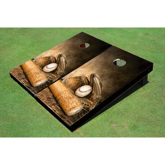 Custom Baseball Glove & Bat Themed Cornhole Boards