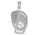 thumbnail image 1 of Custom Baseball Glove Pendant - Solid 14K White Gold 3/4 Inch X 1 Inch, 1 of 1