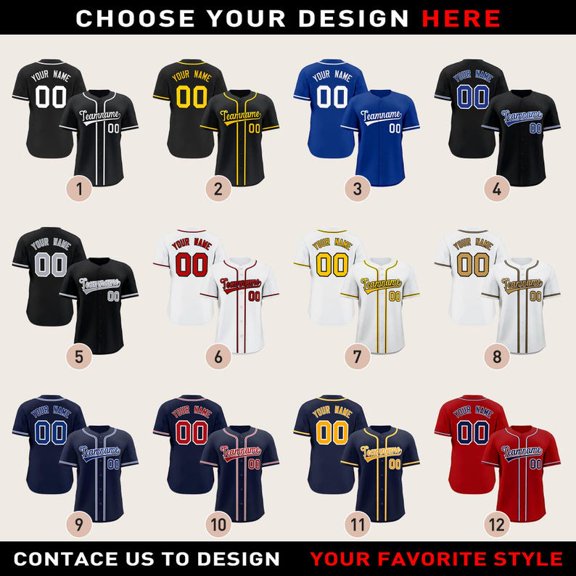 Custom Baseball Jersey: Personalized Name & Number, Fan Gift