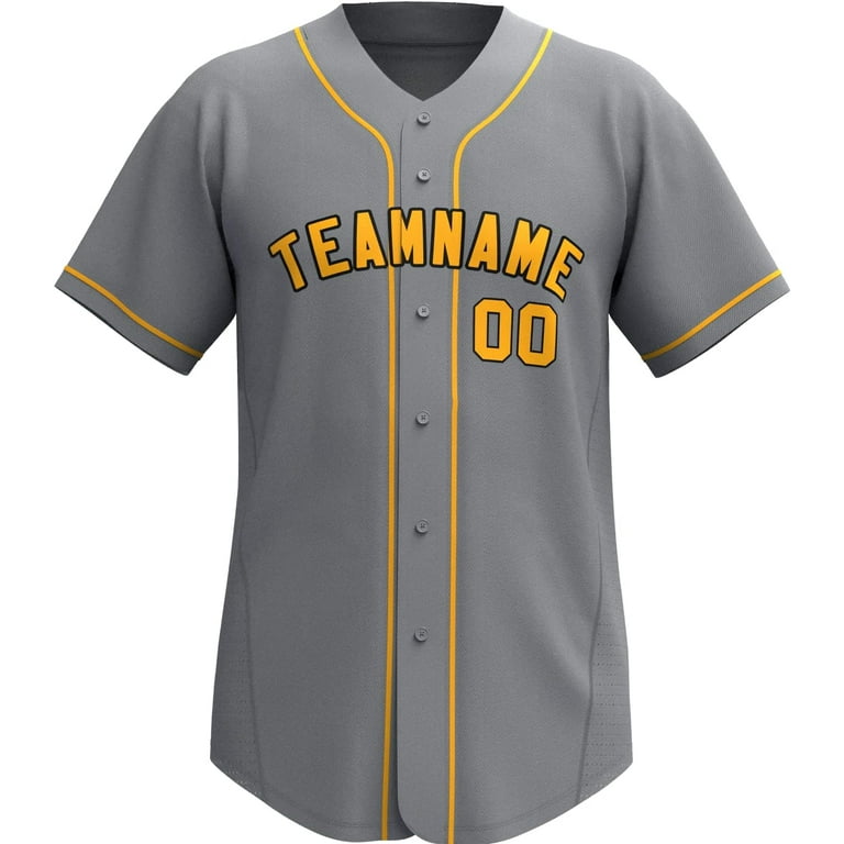 Custom Baseball Jersey Stitched Printed Personanlized Button Down Shirts Sports Uniform for Men Women Youth Walmart