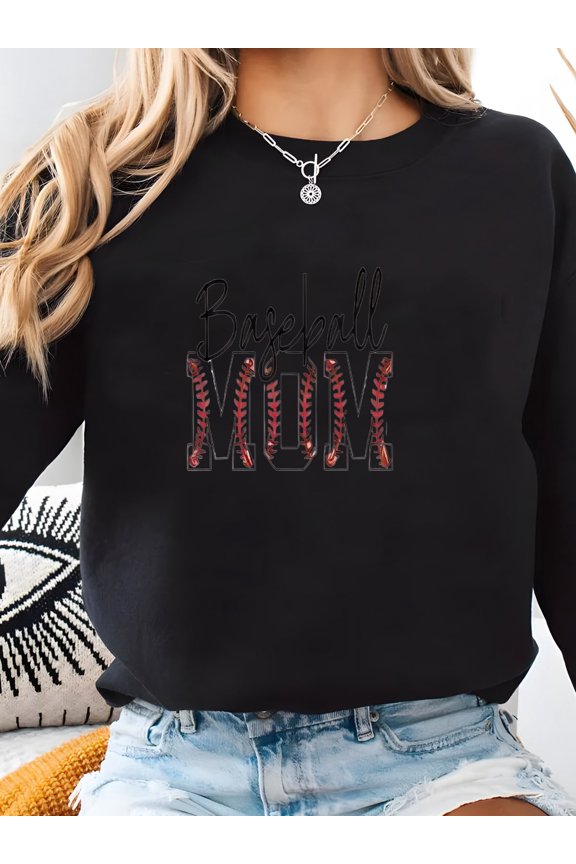 Custom Baseball Mom Shirt: Personalized Name And Baseball Number Tee Sweatshirt