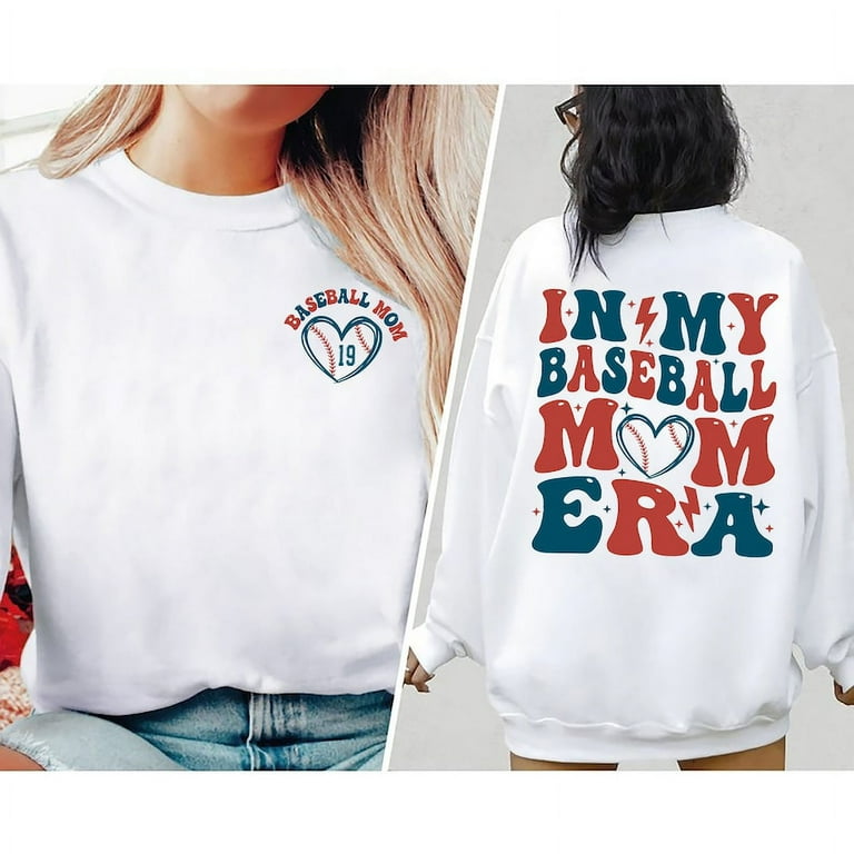 Custom Baseball Mom Sweatshirt In My Baseball Mom Era Shirt Game Day Sweater Sport Mom Shirt Baseball Lover Shirt Baseball Mom shirt Walmart