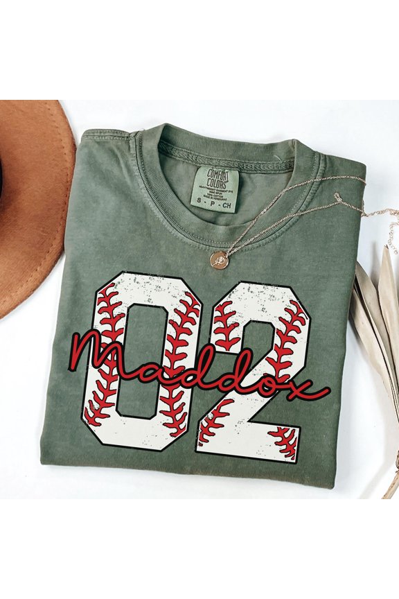 Custom Baseball Number Shirt Baseball Tee Personalized Baseball Player Shirt Baseball Fan