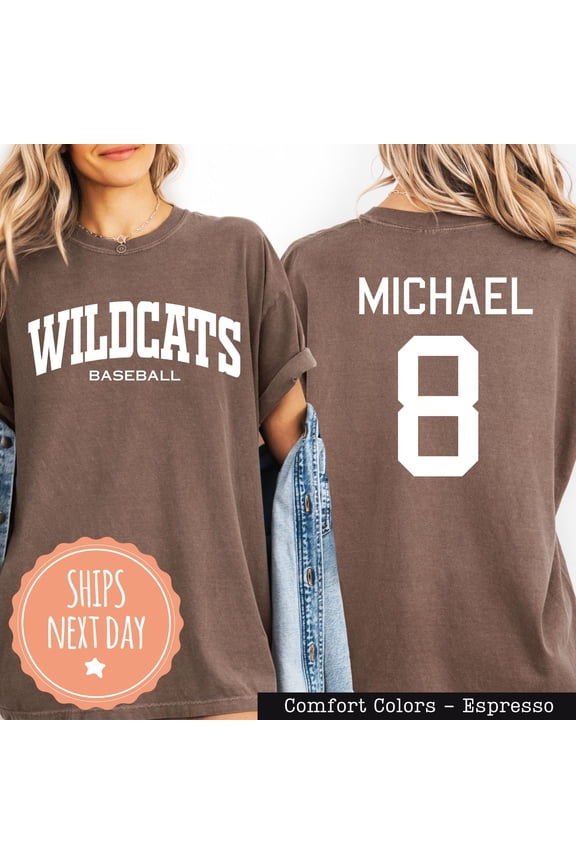 Custom Baseball Number and Name Tshirt Baseball Mom Tee Baseball Fan Shirt Personalized Ba