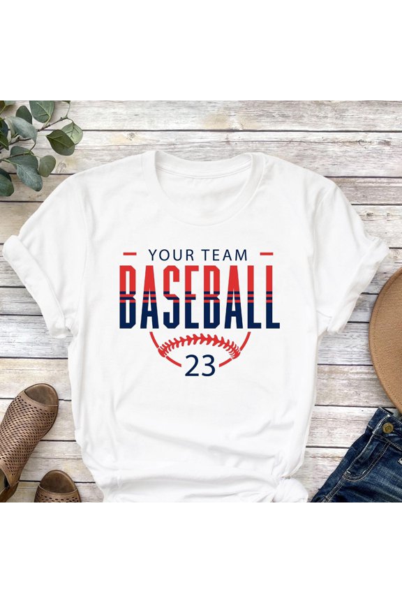 Custom Baseball Team TShirt Personalized Baseball Mom Gift Tee