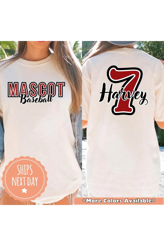 Custom Baseball Tshirt Personalized Baseball Mom Shirt Name and Number Baseball Tee Baseba