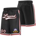 thumbnail image 1 of Custom Basketball Athletic Shorts Men Youth Stitched Name Number Mesh Gym Sports Workout Fashion Short with Pockets, 1 of 8