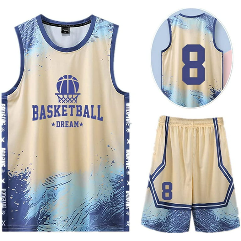 Design Your Own Sportswear Men Basketball Uniform Set Quick Dry