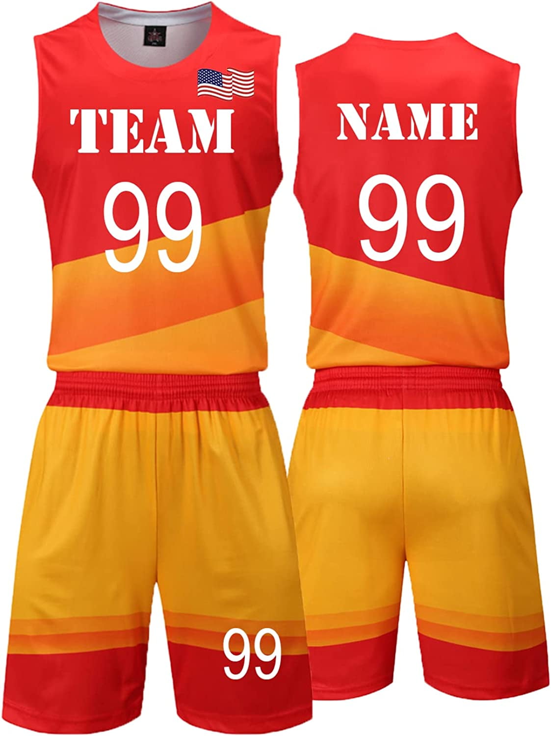 Custom Basketball Jersey KitCustomizable Name,Number,Team Name,Team