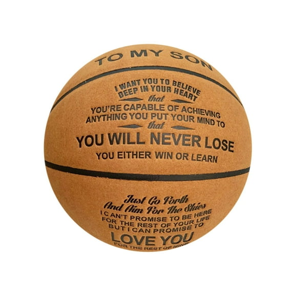 Custom Basketball for Son High Performance PU Cover Gift for Occasions with Message