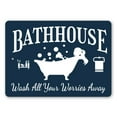 thumbnail image 1 of Custom Bathhouse Aluminum Metal Decor Sign - 10x14 inches, 1 of 4