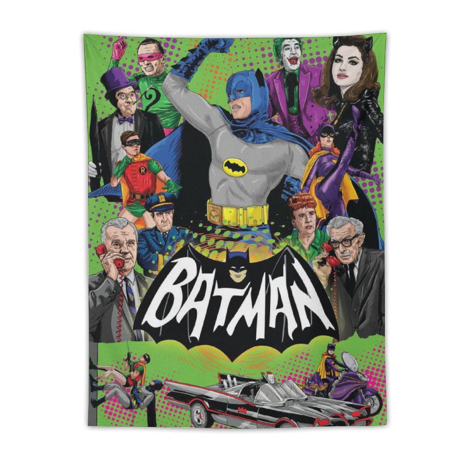 Custom Batman Tapestry wall hanging poster hanging painting background ...