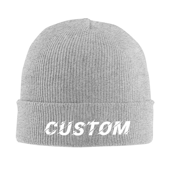 Custom Beanie Hat for Men, Add Your Photo, Pattern, Name or Text, Customized Winter Gift for Dad, Husband, Son, boyfriend.