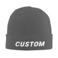 thumbnail image 1 of Custom Beanie Hat for Men, Add Your Photo, Pattern, Name or Text, Customized Winter Gift for Dad, Husband, Son, boyfriend., 1 of 8