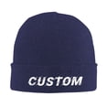 thumbnail image 1 of Custom Beanie Hat for Men, Add Your Photo, Pattern, Name or Text, Customized Winter Gift for Dad, Husband, Son, boyfriend., 1 of 8