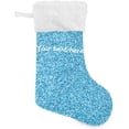 thumbnail image 1 of Custom Beautiful Glitter Christmas Stockings Sparkle Christmas Presonalized Large Stocking Sock, Set of 1 Xmas Party Winter Decor Candy Bag Family Holiday Gift, 17.7 Inch, 1 of 7