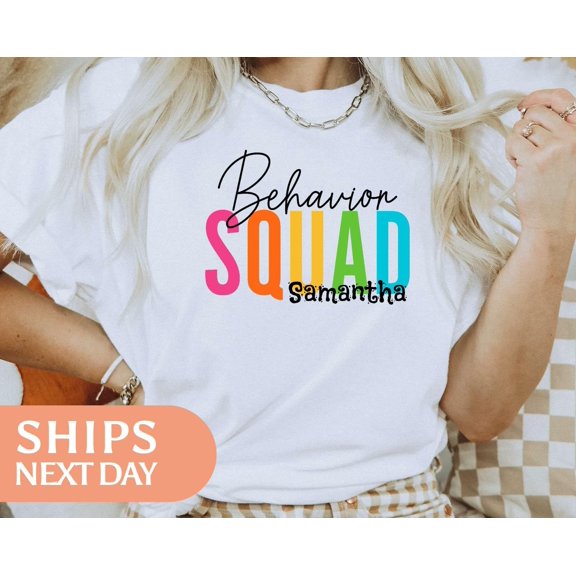 Custom Behavior Squad Shirt RBT Tshirt Tee Sped Teacher Gifts Gift For ABA Therapist Behav