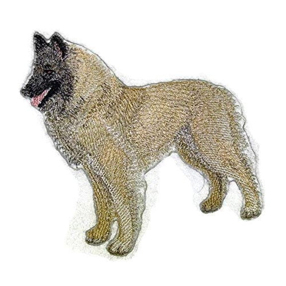 Custom Belgian Shepherd Dog Embroidery Iron On/Sew patch [4.5" x 4.5"]