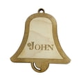 thumbnail image 1 of Custom Bell With Name Ornament - Raw Wood, 1 of 2