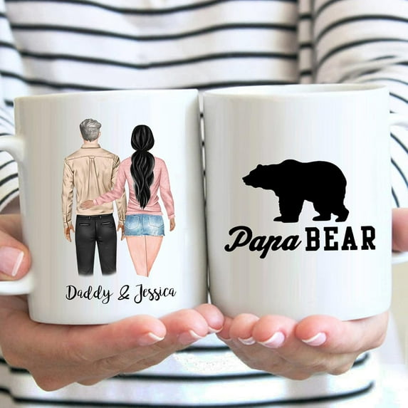 Custom Best Friend Mugs for Women, Choose Name Personalized Halloween Mug Friendship Coffee Mug for Bestie BFF, Galantine's Day Gift,Halloween Party Gifts Idea 11/15 oz