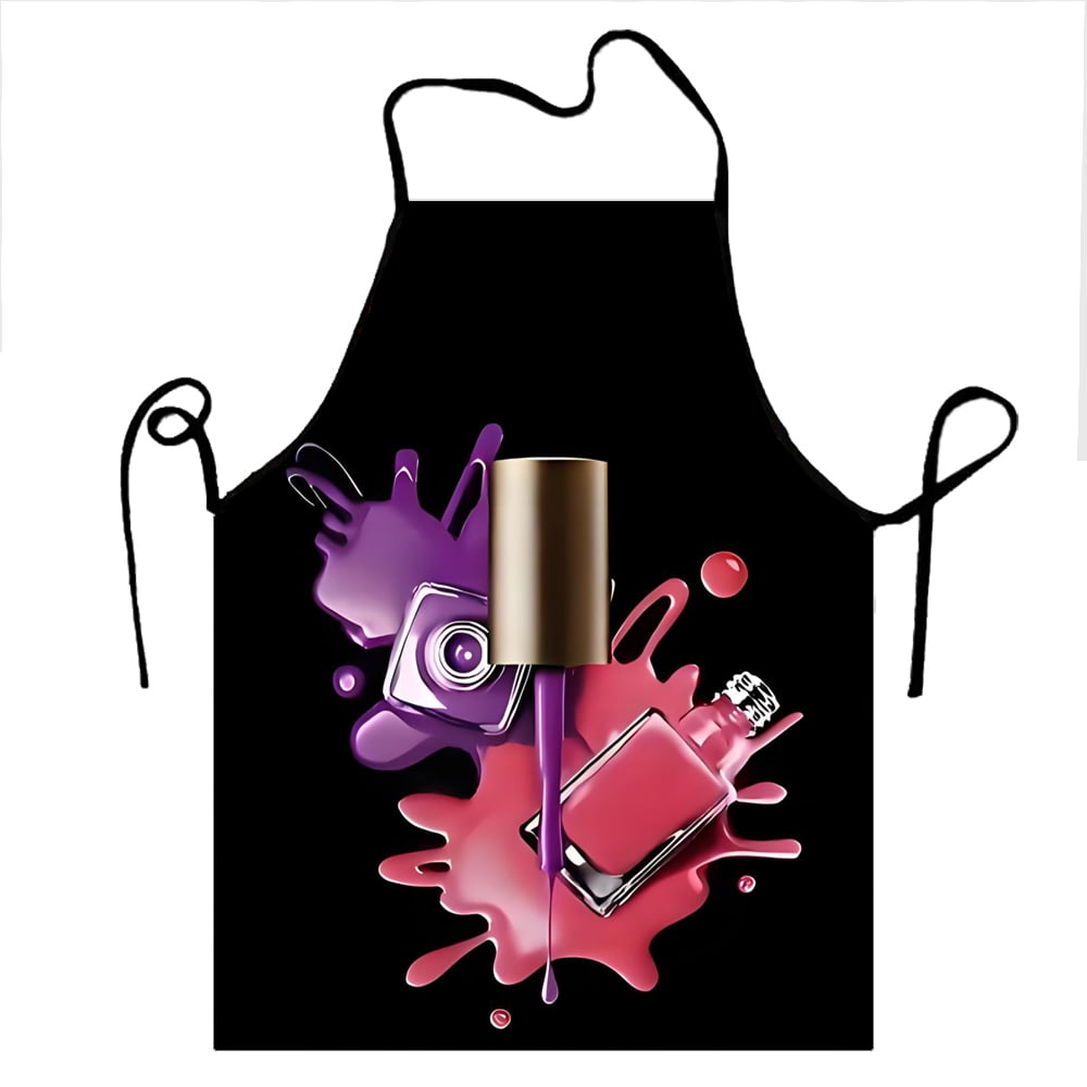 Custom Bib Nail Polish Is My Power Apron for Men Women Adult Chef Cooking Kitchen Nail Polish Tablier Cuisine Painting