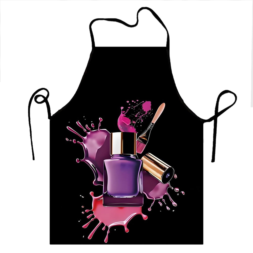 Custom Bib Nail Polish Is My Power Apron for Men Women Adult Chef Cooking Kitchen Nail Polish Tablier Cuisine Painting