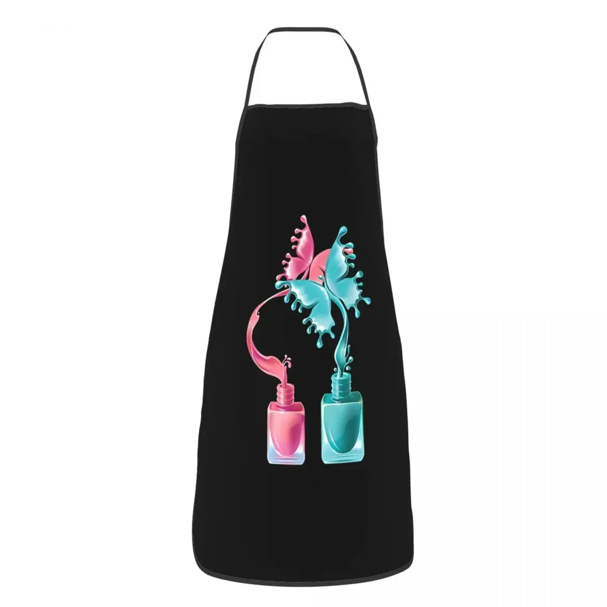 Custom Bib Nail Polish Is My Power Apron for Men Women Adult Chef Cooking Kitchen Nail Polish Tablier Cuisine Painting