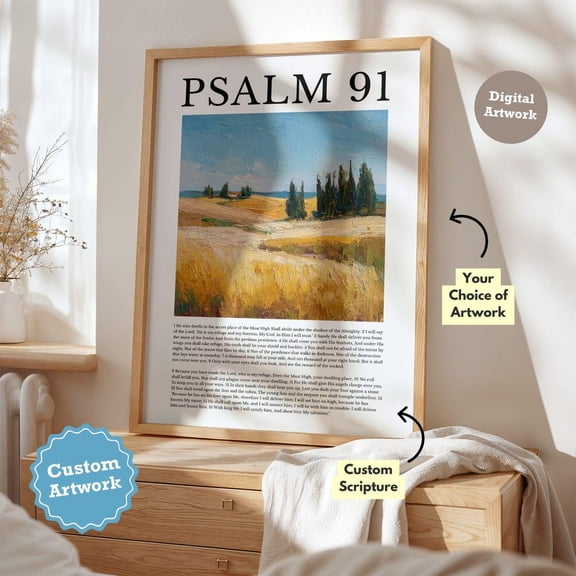 Custom Bible Verse Printable Wall Art, Custom Scripture Print, Christian Wall Art Gift, Personalised Christian Poster Digital Wall Decor, Unframed Poster Size 8x12