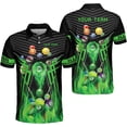 thumbnail image 1 of Custom Billiard Polo Shirts for Men Women Personalized Name Team 8 Ball Shirt Billiards Apparel Pool 3D Tshirts Gifts Players (Green, 5XL), 1 of 10