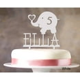 thumbnail image 1 of "Custom Birthday Cake Topper Personalized White Cake Topper Color Option Available 5""-7"" Inches Wide", 1 of 1