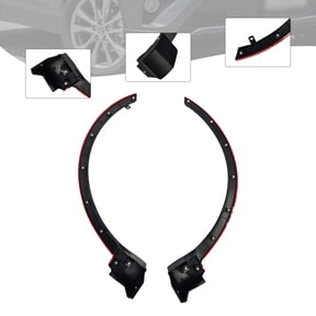 Custom Black Fender Flares for 2013-2018 Toyota Rav4, Injection Molding Plastic Fender Trims, OEM Fitment, Easy Installation