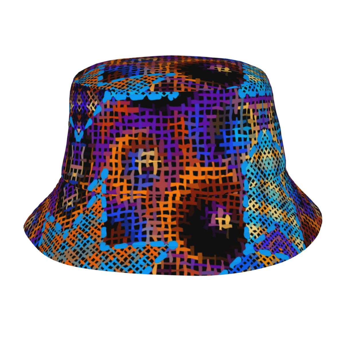 Custom Black Large Houndstooth Bucket Hats Women Men Fashion Summer