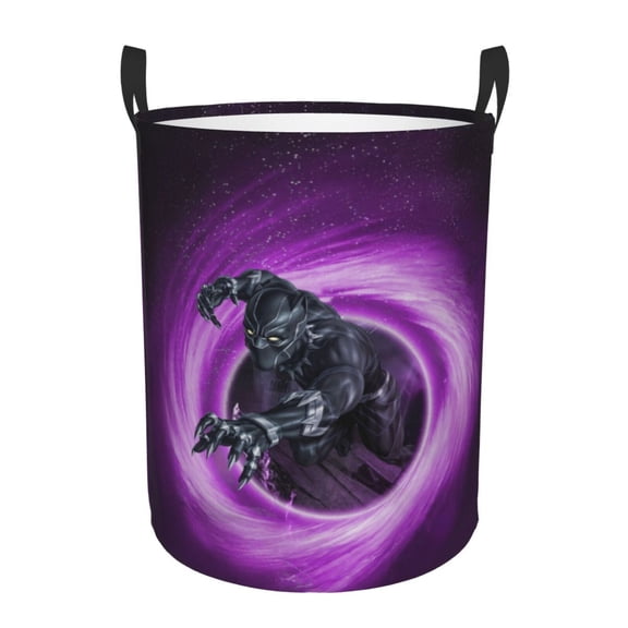 Custom Black Panther Laundry Basket Collapsible Laundry Clothes Hamper for Toys Dirty Clothes In Living Room Bedroom Bathroom Nursery