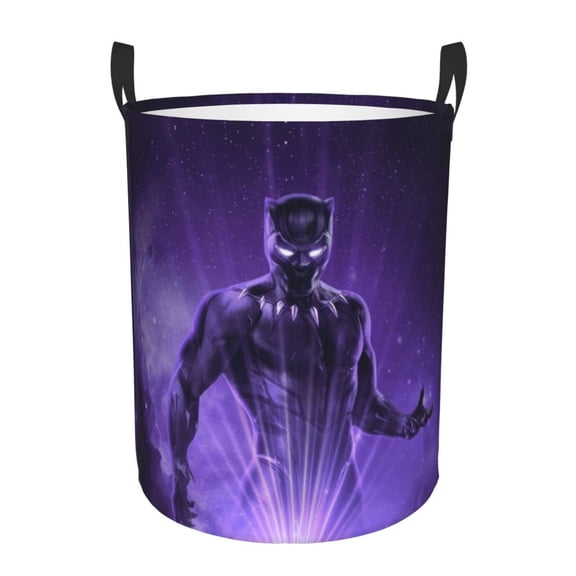 Custom Black Panther Laundry Basket Collapsible Laundry Clothes Hamper for Toys Dirty Clothes In Living Room Bedroom Bathroom Nursery