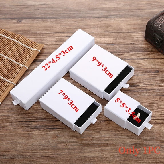 Custom Black White Kraft Paper Box for Packaging Earring Jewlery Box Gift Cardboard Boxes DIY Jewelry Display Storage Drawer Box 11 7cm