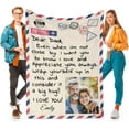 Custom Blanekt Personalized Gifts for Her Him, Personalized Blanket
