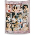 thumbnail image 1 of Custom Blanket, Customized Blankets with Picture Text, Personalized Gift Ideas for Birthday/Anniversary/Christmas, Photo Blankets Gift for Women Men Husband Girlfriend Pet (8 Photos) Blankets, 1 of 5