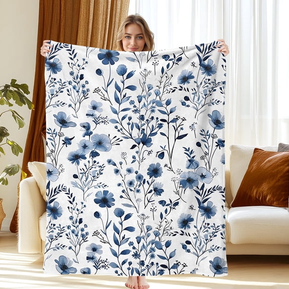 Custom Blanket, Flannel Fleece Blanket for Bed & Sofa - Soft Printed Throw Blanket, Fuzzy Blankets & Throws 30x40 Inches