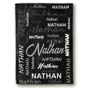 Custom Blanket with Name - Customized Soft Throw for Adult Kids, Personalized Flannel Blanket Gifts for Teen Girls Boys Babies Pets Birthday Christmas Valentines Day