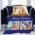 thumbnail image 1 of Custom Blanket Personalized Bed Throw Blanket with Photos Text, Customized Blankets with Photos Collage Customized Blankets for Family Birthday Wedding Gift, Gary, 60" x 50" Blankets, 1 of 5