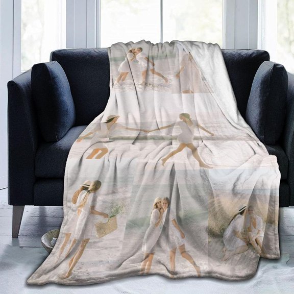 Custom Blanket Personalized Bed Throw Blanket with Photos Text, Customized Blankets with Photos Collage Customized Blankets for Family Birthday Wedding Gift, Gary, 60" x 50" Blankets