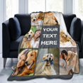 thumbnail image 1 of Custom Blanket Personalized Bed Throw Blanket with Photos Text, Customized Blankets with Photos Collage Customized Blankets for Family Birthday Wedding Gift, Gary, 60" x 50" Blankets, 1 of 5