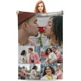 thumbnail image 1 of Custom Blanket, Personalized Blanket with Photo Text Image Collage, for Family, Friends, Birthday, Christmas, Valentine's Day, Customized Gift, 1 of 6
