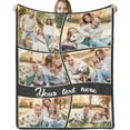 thumbnail image 1 of Custom Blanket Personalized Blanket with Photos Text Gift on Birthday Christmas Customized Picture Throw Blanket for Adult Men Women, 1 of 6