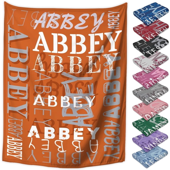 Custom Blanket Personalized Blankets and Throws Customized Blanket with Name for Baby Kids Adult Gifts for Christmas Birthday Valentines Day