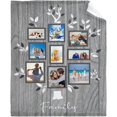 thumbnail image 1 of Custom Blanket Personalized Family Tree Throw Blanket with Pictures Customized Gifts for Mom Grandma Birthday Anniversary Kids 40" x 50", 1 of 6