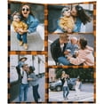 thumbnail image 1 of Custom Blanket Personalized Throw Blanket with Photo College Soft Flannel Blanket Customized Souvenirs Gifts, Design Rainbow blanket for personalized gifts-30X40", 1 of 6