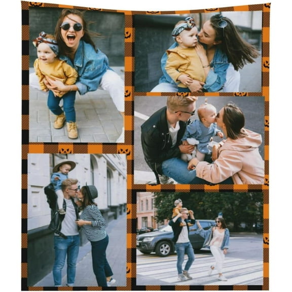 Custom Blanket Personalized Throw Blanket with Photo College Soft Flannel Blanket Customized Souvenirs Gifts, Design Rainbow blanket for personalized gifts-30X40"