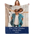 thumbnail image 1 of Custom Blanket with Photo Personalized Blankets and Throws Picture Blanket for Birthday Christmas Valentine Customized Gifts for Mom Dad Couple Girlfriend Boyfriend Wife Husband, 1 of 6