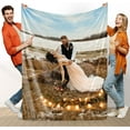 thumbnail image 1 of Custom Blanket with Photo,Personalized Collage Throw Blankets with Your Own Picture, Made in USA, Gift for Her Him Women Men Wedding Birthday Blankets, 1 of 1